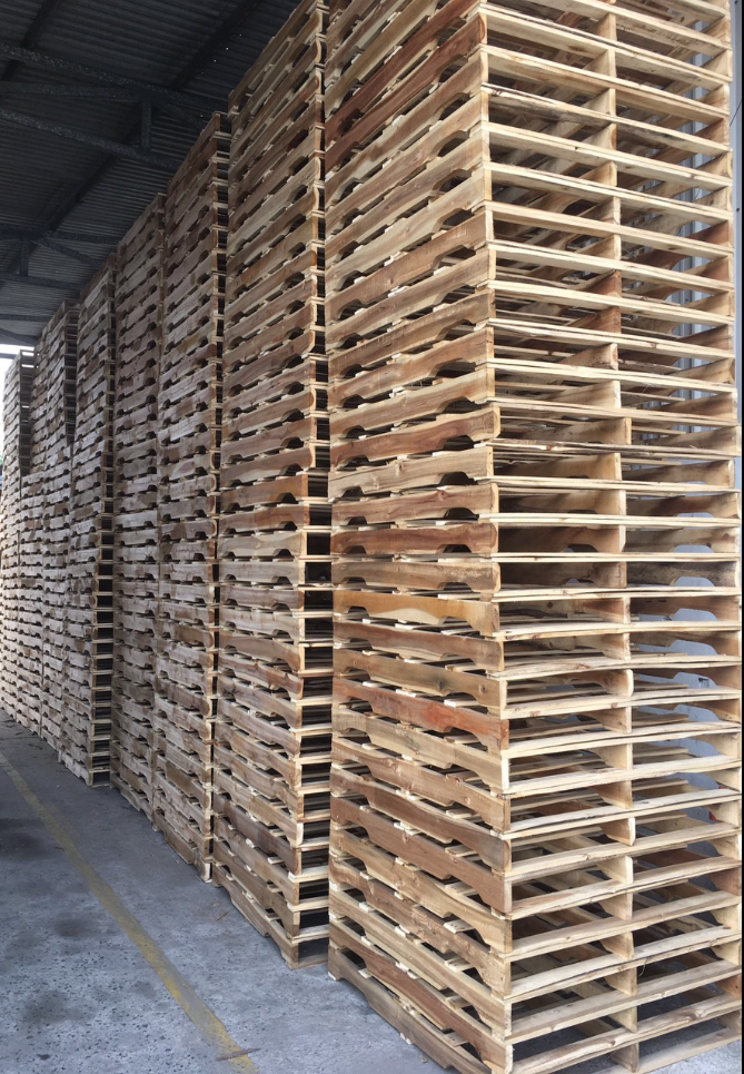 PALLET GỖ THÔNG 2 HƯỚNG NÂNG TẢI TRỌNG 2000KG